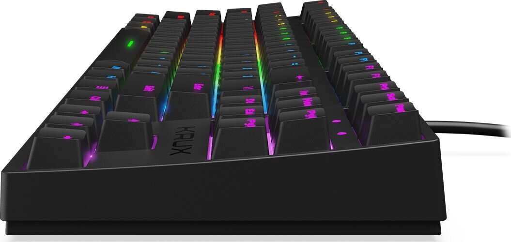 Krux Atax RGB Outemu Red kaina ir informacija | Klaviatūros | pigu.lt