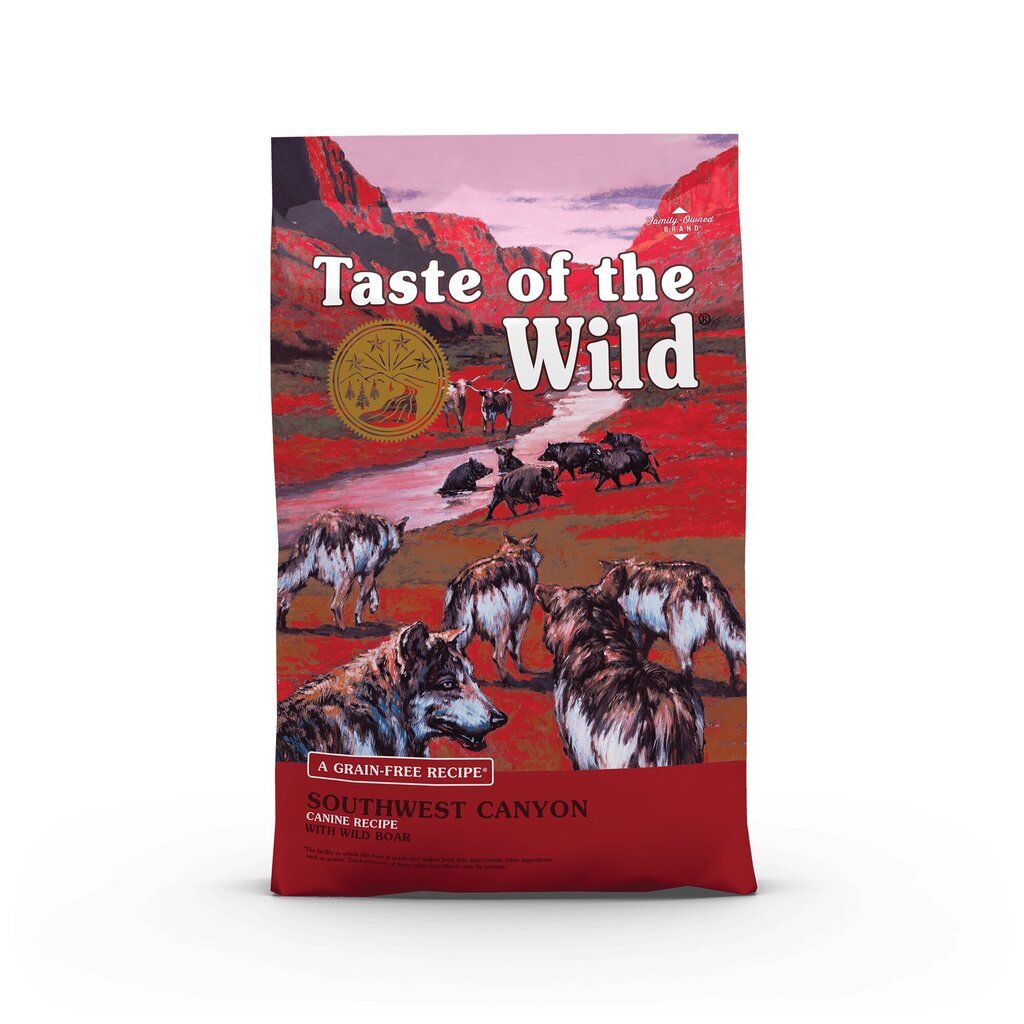 Taste of the Wild Southwest Canyon sausas begrūdis šunų maistas su šerniena, 12.2 kg kaina ir informacija | Sausas maistas šunims | pigu.lt