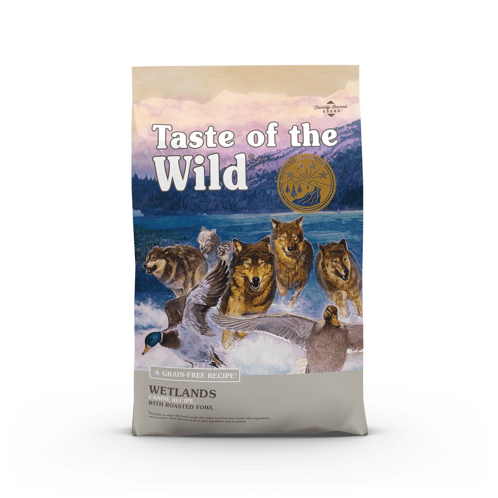 Taste of the Wild Wetlands sausas begrūdis šunų maistas su paukštiena, 12.2 kg kaina ir informacija | Sausas maistas šunims | pigu.lt