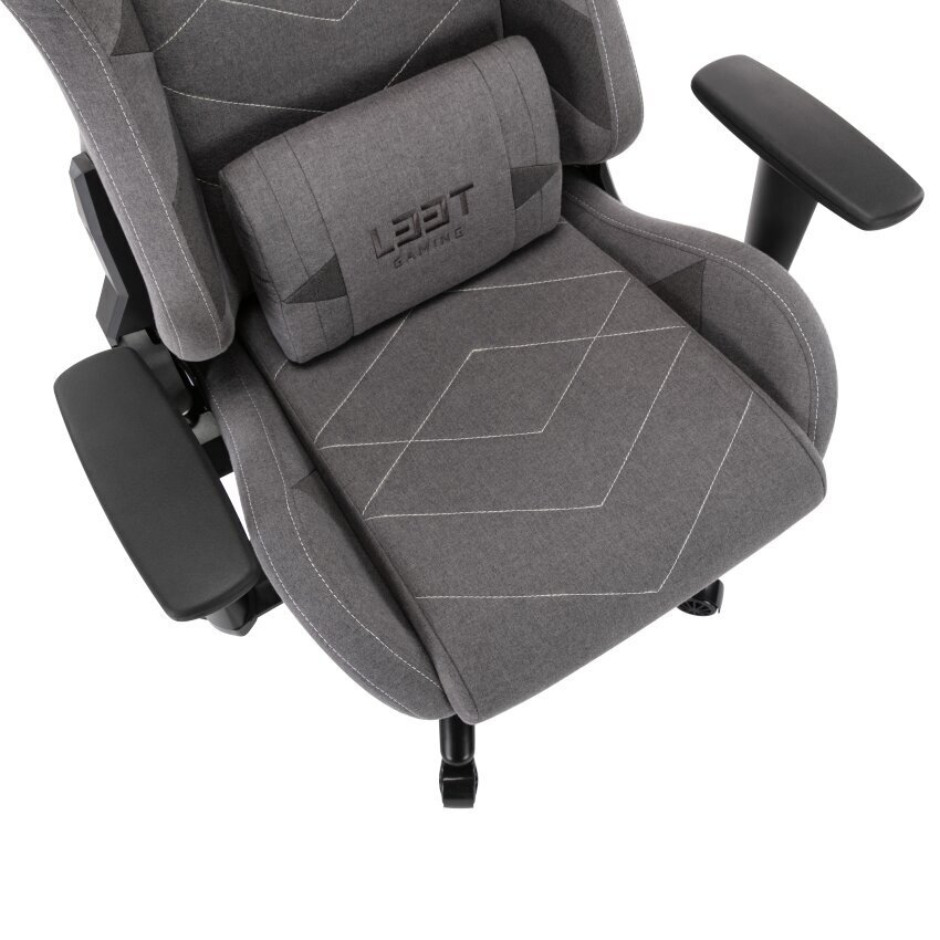 Žaidimų kėdė L33T Gaming Elite V4, šviesiai pilka kaina ir informacija | Biuro kėdės | pigu.lt