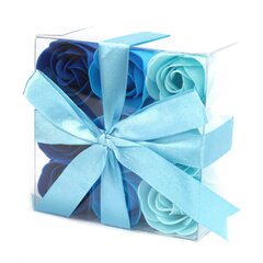 Синие мыльные розы в коробке, 9 шт. цена и информация | Мыло | pigu.lt