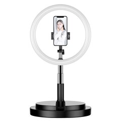 LED selfie ring 52 - 170 cm kaina ir informacija | Fotografijos apšvietimo įranga | pigu.lt