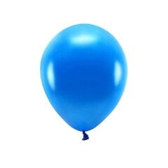 PartyDeco Balionai „Eco“ 10 vnt - mėlyni metaliniai, 30 cm kaina ir informacija | Balionai | pigu.lt