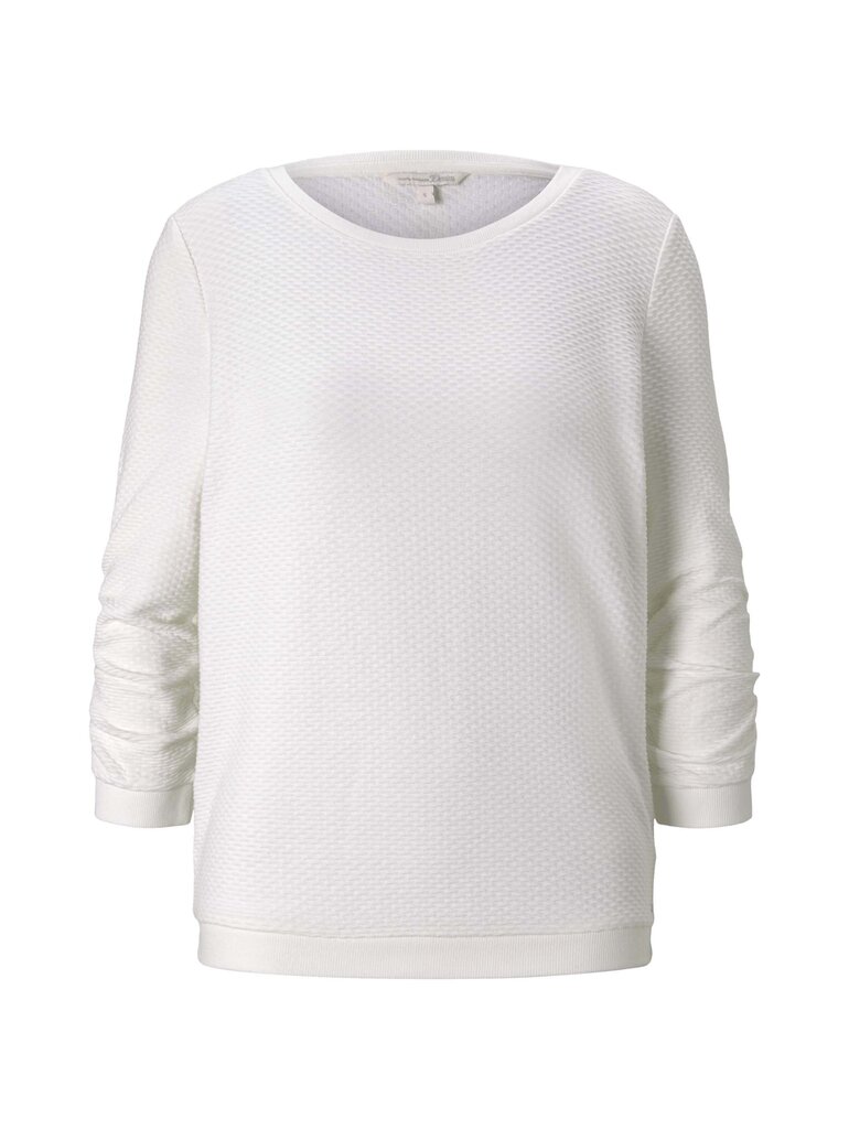 Tom Tailor moteriškas džemperis 1021114*10332, baltas kaina ir informacija | Džemperiai moterims | pigu.lt