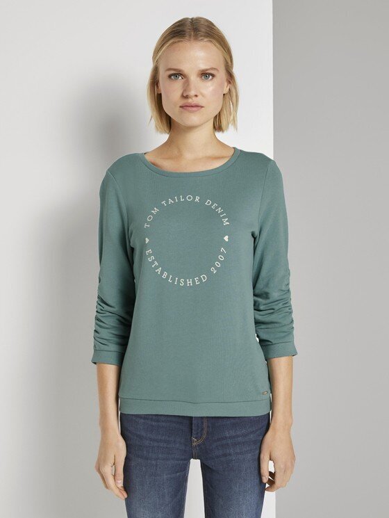 Tom Tailor džemperis moterims 1021117*13178, žalias kaina ir informacija | Džemperiai moterims | pigu.lt