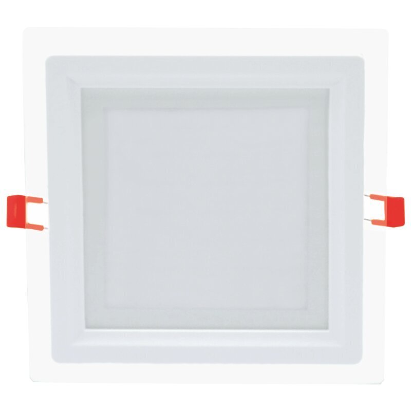 Lavireda kvadratinis LED šviestuvas su stiklu Vesta 18W цена и информация | Įmontuojami šviestuvai, LED panelės | pigu.lt