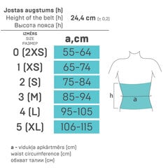 Tonus Elast, Elast 9901 comfort, Elastinis medicininis pooperacinis pilvo diržas su kietais įdėklais nugaros srityje, beige, 2 dydis kaina ir informacija | Įtvarai | pigu.lt