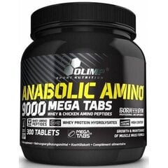 Maisto papildas Olimp Anabolic Amino 9000 300 tab. kaina ir informacija | Aminorūgštys | pigu.lt