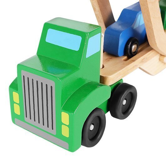 Medinis sunkvežimis su priekaba ir mašinėlėmis kaina ir informacija | Žaislai berniukams | pigu.lt
