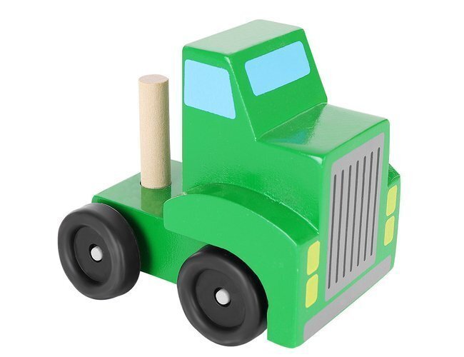Medinis sunkvežimis su priekaba ir mašinėlėmis kaina ir informacija | Žaislai berniukams | pigu.lt
