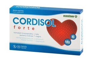 Maisto papildas Cordisol Forte Caps, 30 kapsulių kaina ir informacija | Vitaminai, maisto papildai, preparatai gerai savijautai | pigu.lt