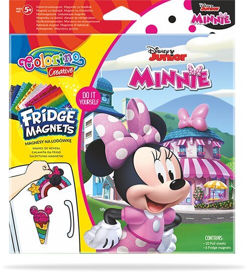 Rinkinys Susikurk pats šaldytuvo magnetukus, Colorino Creative Disney Junior Minnie цена и информация | Lavinamieji žaislai | pigu.lt