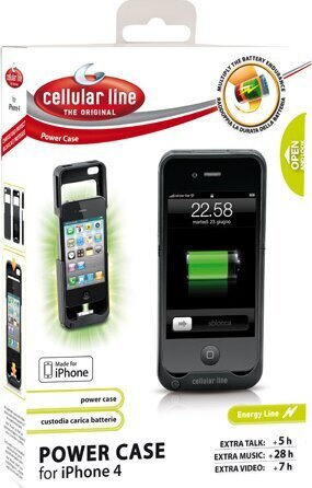 „Cellular Line“ maitinimo šaltinis „Iphone4 / 2s“, 1600mAh kaina ir informacija | Atsarginiai maitinimo šaltiniai (power bank) | pigu.lt