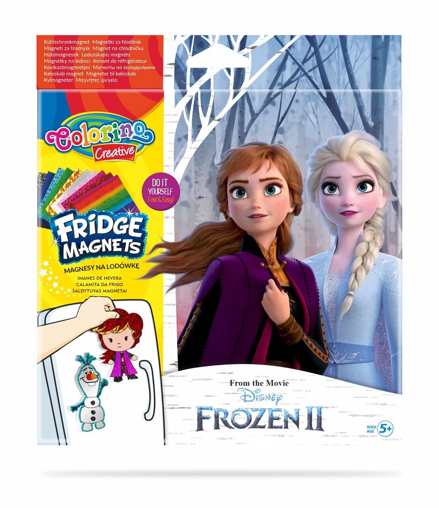 Rinkinys Susikurk pats šaldytuvo magnetukus, Colorino Creative Disney Frozen II kaina ir informacija | Lavinamieji žaislai | pigu.lt