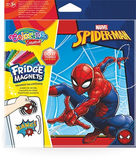 Rinkinys Susikurk pats šaldytuvo magnetukus, Colorino Creative Marvel Spider-Man kaina ir informacija | Lavinamieji žaislai | pigu.lt