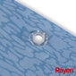 Dušo užuolaida Rayen, 180x200cm, mėlyna kaina ir informacija | Vonios kambario aksesuarai | pigu.lt