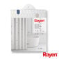 Dušo užuolaida Rayen, 180x200cm, balta kaina ir informacija | Vonios kambario aksesuarai | pigu.lt