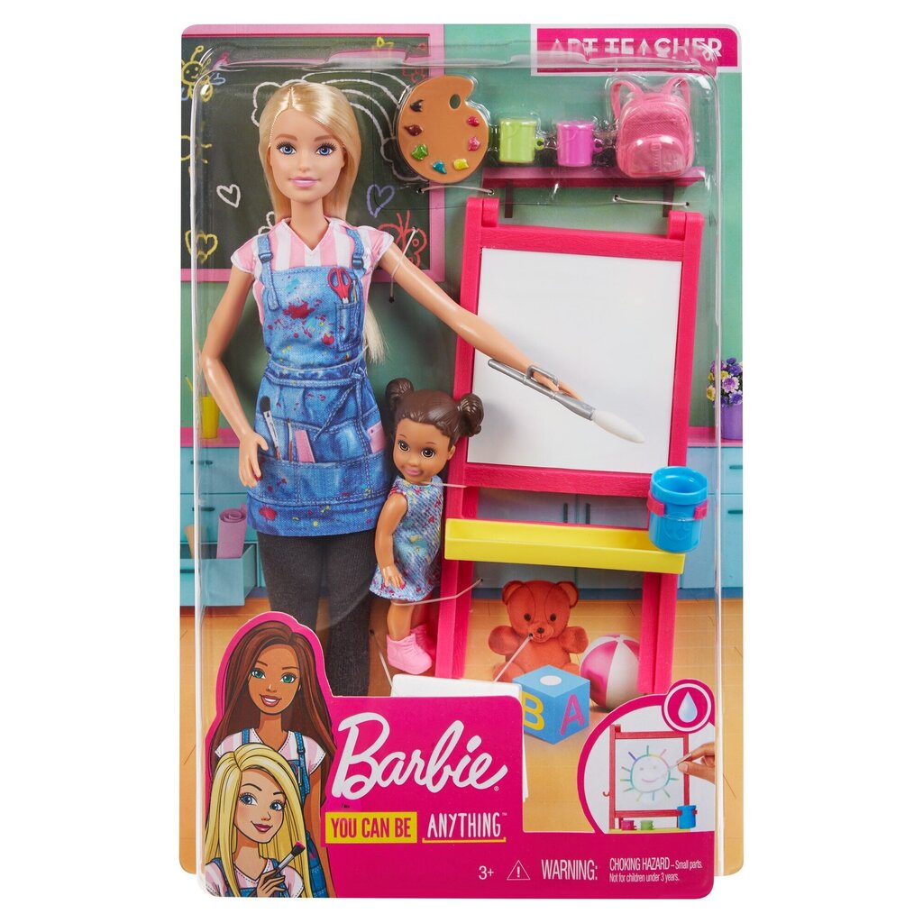 Lėlė Barbie dailės mokytoja, GJM29 kaina ir informacija | Žaislai mergaitėms | pigu.lt