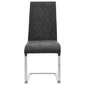 Gembinės valgomojo kėdės, 2vnt., 43x99 cm., juoda цена и информация | Virtuvės ir valgomojo kėdės | pigu.lt