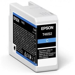 Epson Singlepack Cyan T46S2 UltraChrome Pro 10 ink 26ml (C13T46S200), Mėlyna (Cyan) kaina ir informacija | Kasetės rašaliniams spausdintuvams | pigu.lt