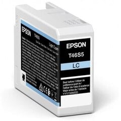 EPSON Singlepack Light Cyan T46S5 UltraChrome Pro 10 ink 26ml (C13T46S500), mėlyna (Light Cyan) kaina ir informacija | Kasetės rašaliniams spausdintuvams | pigu.lt