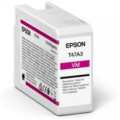 EPSON Singlepack Vivid Magenta T47A3 UltraChrome Pro 10 ink 50ml (C13T47A300), rožinė (Magenta) kaina ir informacija | Kasetės rašaliniams spausdintuvams | pigu.lt