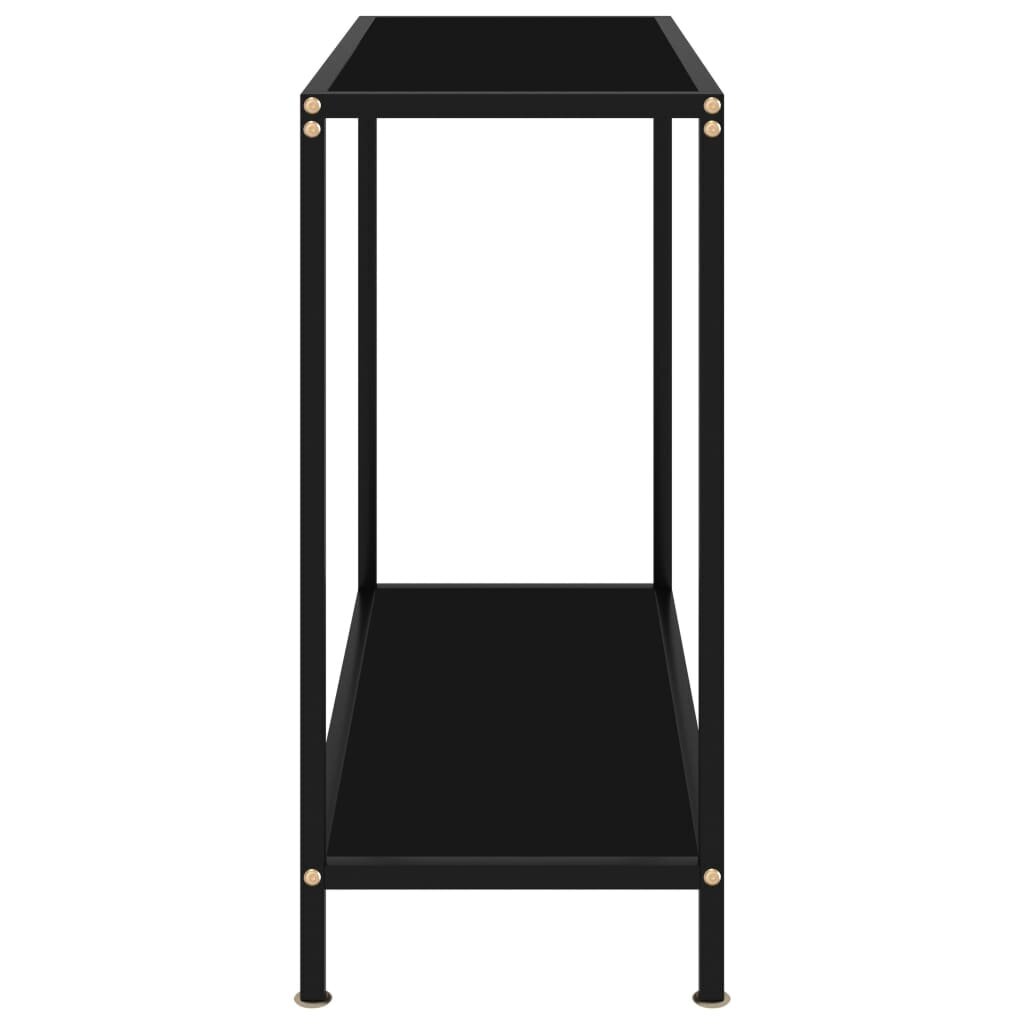 Konsolinis staliukas, 80x35x75 cm, grūdintas stiklas, цена и информация | Stalai-konsolės | pigu.lt