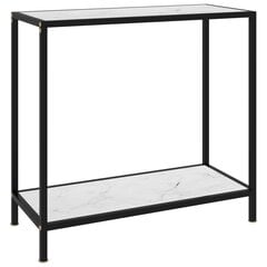 Konsolinis staliukas, 80x35x75 cm, grūdintas stiklas, kaina ir informacija | Stalai-konsolės | pigu.lt