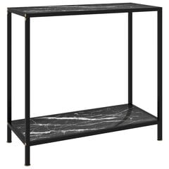 Konsolinis staliukas, 80x35x75 cm, grūdintas stiklas, цена и информация | Столы-консоли | pigu.lt