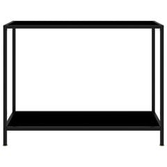 Konsolinis staliukas, 100x35x75 cm, grūdintas stiklas, kaina ir informacija | Stalai-konsolės | pigu.lt