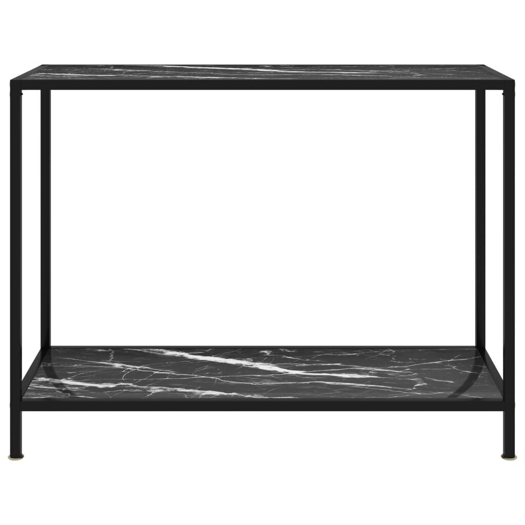 Konsolinis staliukas, 100x35x75 cm, grūdintas stiklas, цена и информация | Stalai-konsolės | pigu.lt