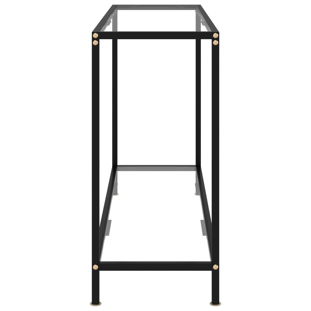 Konsolinis staliukas, 120x35x75cm, grūdintas stiklas, цена и информация | Kavos staliukai | pigu.lt