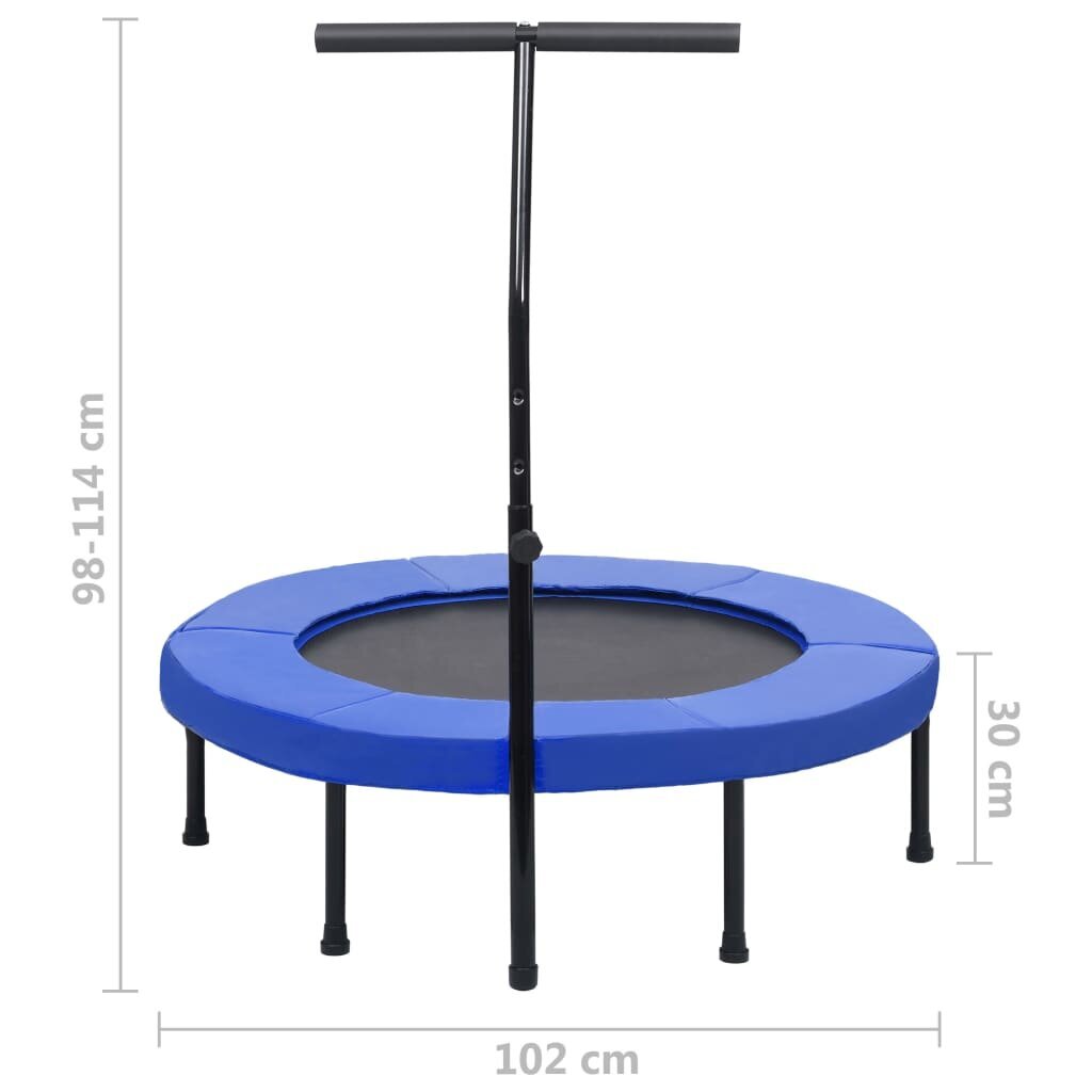 Batutas su rankena ir apsauginiu uždangalu, 102 cm, цена и информация | Sportiniai batutai | pigu.lt