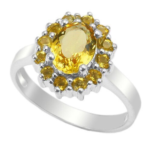 Sidabrinis žiedas moterims Ametrin ah50303 kaina ir informacija | Žiedai | pigu.lt