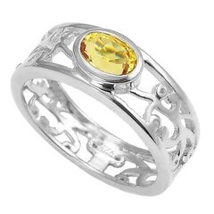 Sidabrinis žiedas moterims Ametrin ah50433 kaina ir informacija | Žiedai | pigu.lt