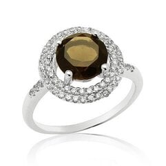 Sidabrinis žiedas moterims Ametrin e52754 kaina ir informacija | Žiedai | pigu.lt