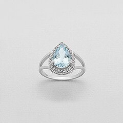 Красивое серебряное (925) кольцо, код e54600 цена и информация | Кольцо | pigu.lt