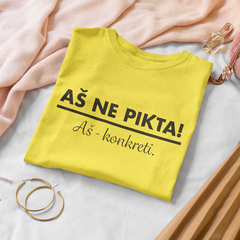 Moteriški marškinėliai "Aš ne pikta" цена и информация | Originalūs marškinėliai | pigu.lt