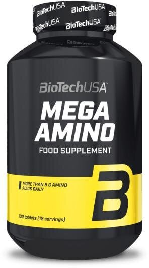 Biotech Mega Amino, 100 tabl. цена и информация | Aminorūgštys | pigu.lt