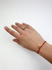 Браслет из красной нити  "Буква  A" цена и информация | Женские браслеты | pigu.lt