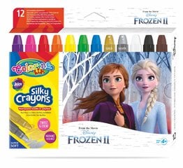 Išsukamos šilkinės kreidelės Colorino Disney Frozen II 3 in 1, 12 spalvų kaina ir informacija | Piešimo, tapybos, lipdymo reikmenys | pigu.lt