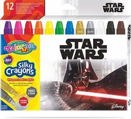 Išsukamos šilkinės kreidelės Colorino Disney Star Wars 3 in 1, 12 spalvų kaina ir informacija | Piešimo, tapybos, lipdymo reikmenys | pigu.lt