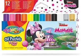 Масляные мелки Colorino Disney Junior Minnie, 12 цветов цена и информация | Принадлежности для рисования, лепки | pigu.lt