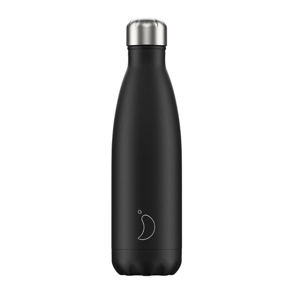 Termosas butelis Chilly's Bottle Monochrome Black, 500 ml kaina ir informacija | Termosai, termopuodeliai | pigu.lt