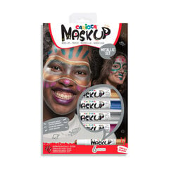Декоративные краски-грим Carioca Maskup, 6 металлизированных цветов цена и информация | Принадлежности для рисования, лепки | pigu.lt