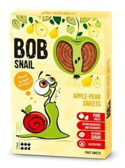 Natūralių vaisių ritinėliai Bob Snail, obuolių - kriaušių sk., 60 g цена и информация | Сладости | pigu.lt