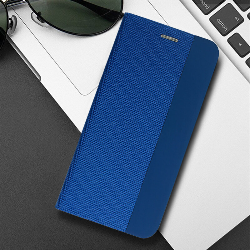 Dėklas SENSITIVE book skirtas Huawei P40 Lite E / Y7p, mėlyna kaina ir informacija | Telefono dėklai | pigu.lt