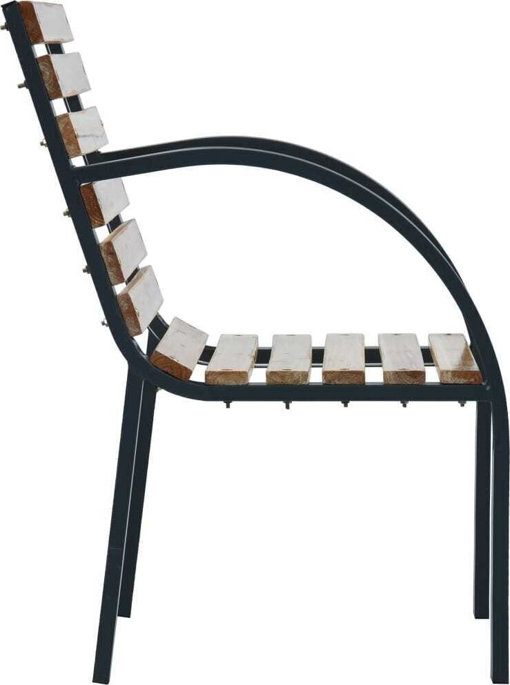 Sodo kėdės, rudos, 2 vnt. kaina ir informacija | Lauko kėdės, foteliai, pufai | pigu.lt