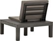 Sodo poilsio kėdė su pagalvėle, antracito spalvos kaina ir informacija | Lauko kėdės, foteliai, pufai | pigu.lt