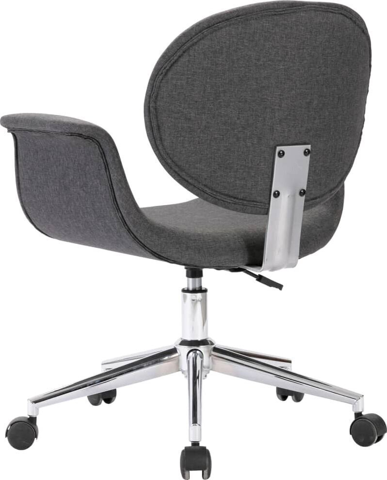 vidaXL Pasukamos valgomojo kėdės, 6vnt., pilkos spalvos, audinys kaina ir informacija | Virtuvės ir valgomojo kėdės | pigu.lt